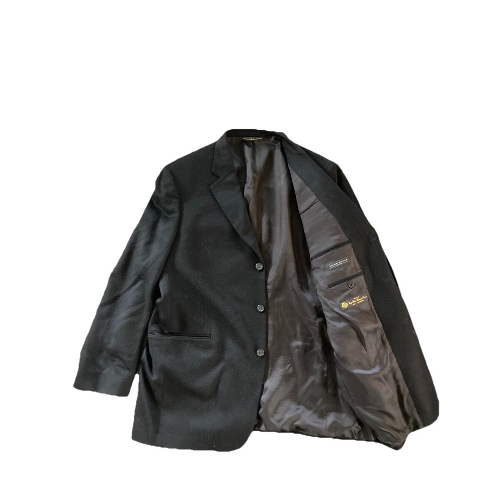 Loro Piana 100% Cashmere Blazer Jacket Black Size 46 L Italy